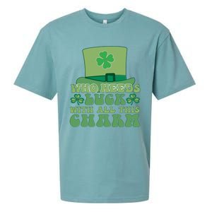 St Patricks Day Charm Gift Sueded Cloud Jersey T-Shirt