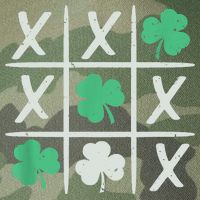 St Patrick's Day Tic Tac Toe Lucky Shamrock Legacy Tie Dye Trucker Hat