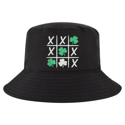 St Patrick's Day Tic Tac Toe Lucky Shamrock Cool Comfort Performance Bucket Hat