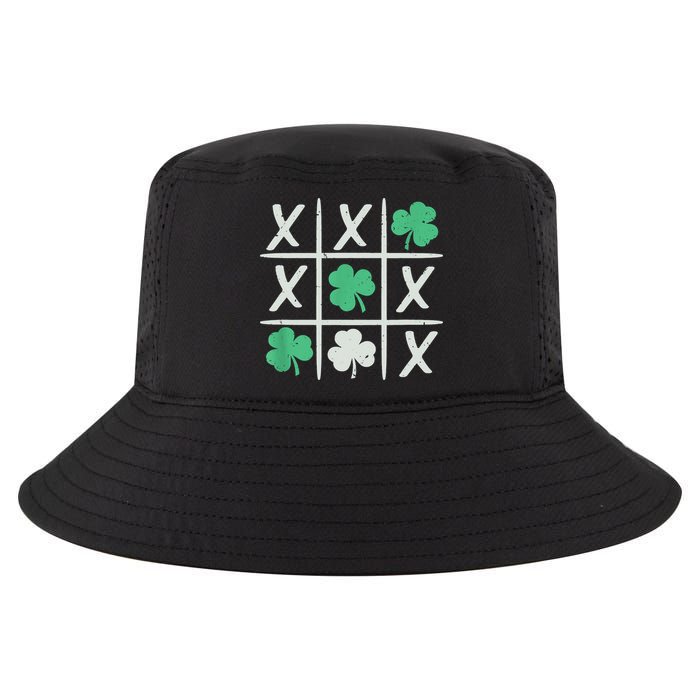St Patrick's Day Tic Tac Toe Lucky Shamrock Cool Comfort Performance Bucket Hat