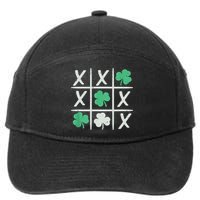St Patrick's Day Tic Tac Toe Lucky Shamrock 7-Panel Snapback Hat