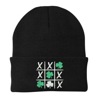 St Patrick's Day Tic Tac Toe Lucky Shamrock Beanie