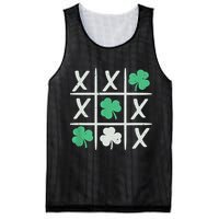 St Patrick's Day Tic Tac Toe Lucky Shamrock Mesh Reversible Basketball Jersey Tank