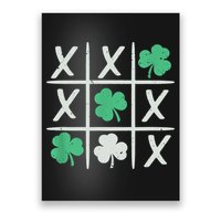 St Patrick's Day Tic Tac Toe Lucky Shamrock Poster