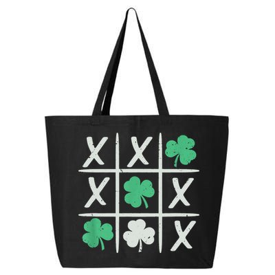 St Patrick's Day Tic Tac Toe Lucky Shamrock 25L Jumbo Tote