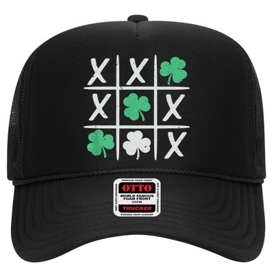 St Patrick's Day Tic Tac Toe Lucky Shamrock Trucker Hat