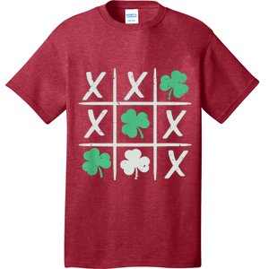 St Patrick's Day Tic Tac Toe Lucky Shamrock T-Shirt