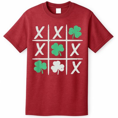 St Patrick's Day Tic Tac Toe Lucky Shamrock T-Shirt