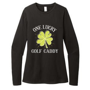 St Patricks Day Gift Lucky Golf Caddy Gift Womens CVC Long Sleeve Shirt