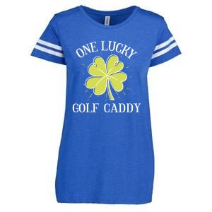 St Patricks Day Gift Lucky Golf Caddy Gift Enza Ladies Jersey Football T-Shirt