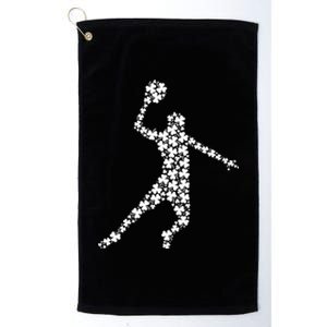 St Patricks Day Basketball Player Irish Clover Cool Gift Platinum Collection Golf Towel