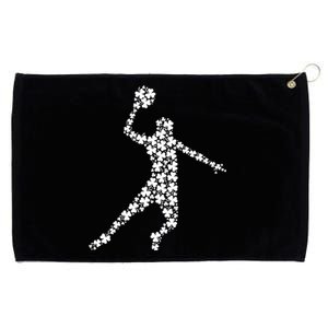 St Patricks Day Basketball Player Irish Clover Cool Gift Grommeted Golf Towel