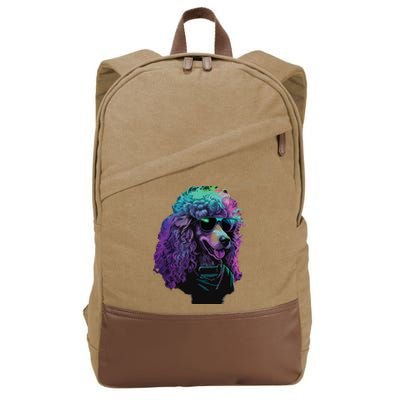 Standard Poodle Dogs Standard Poodles Cotton Canvas Backpack