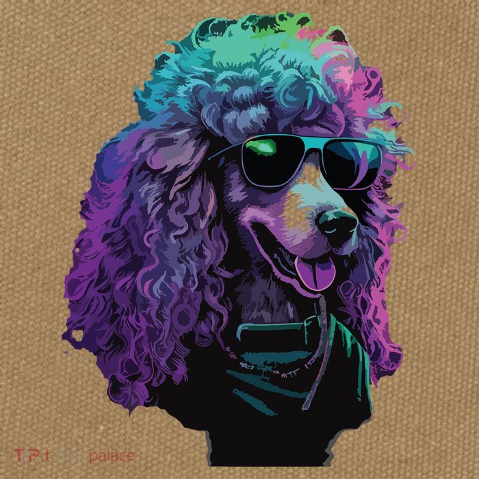 Standard Poodle Dogs Standard Poodles Cotton Canvas Backpack