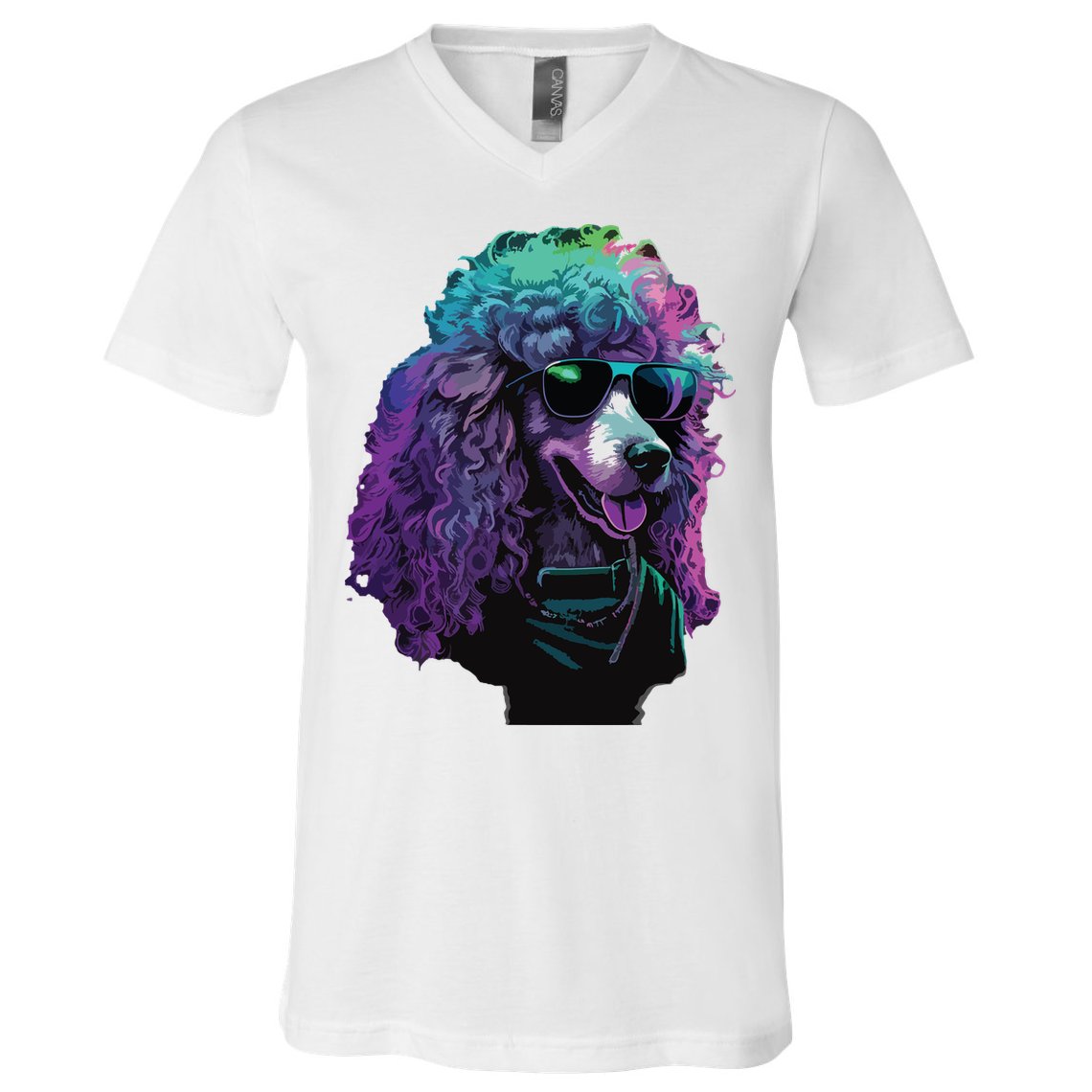 Standard Poodle Dogs Standard Poodles V-Neck T-Shirt