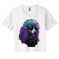 Standard Poodle Dogs Standard Poodles Women's Crop Top Tee