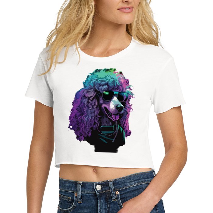 Standard Poodle Dogs Standard Poodles Women's Crop Top Tee