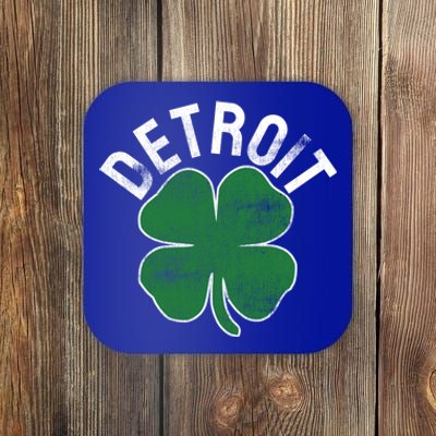 St Patrick's Day Shamrock Detroit Michigan Irish Gift Coaster