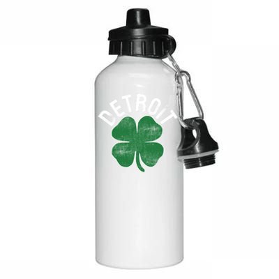 St Patrick's Day Shamrock Detroit Michigan Irish Gift Aluminum Water Bottle