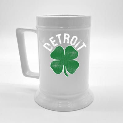 St Patrick's Day Shamrock Detroit Michigan Irish Gift Beer Stein