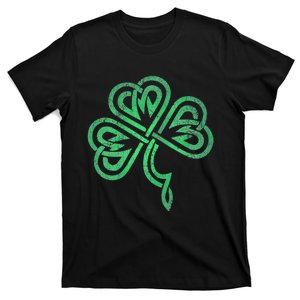 St. Patricks Day Celtic Shamrock Faded Irish Pride T-Shirt