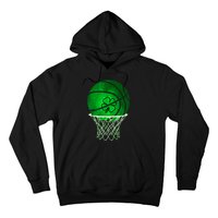 St Patricks Day Shamrock Basketball Irish Hoodie