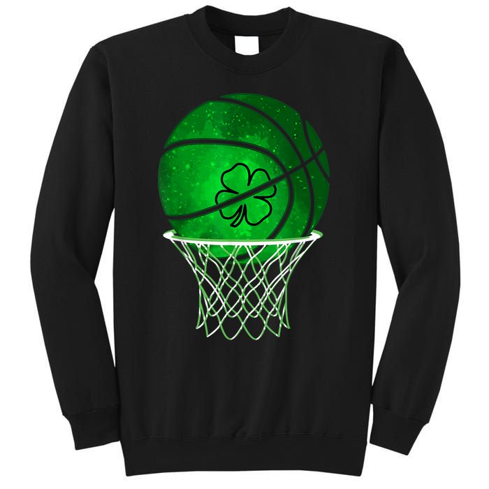 St Patricks Day Shamrock Basketball Irish Sweatshirt