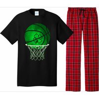 St Patricks Day Shamrock Basketball Irish Pajama Set