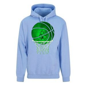 St Patricks Day Shamrock Basketball Irish Unisex Surf Hoodie