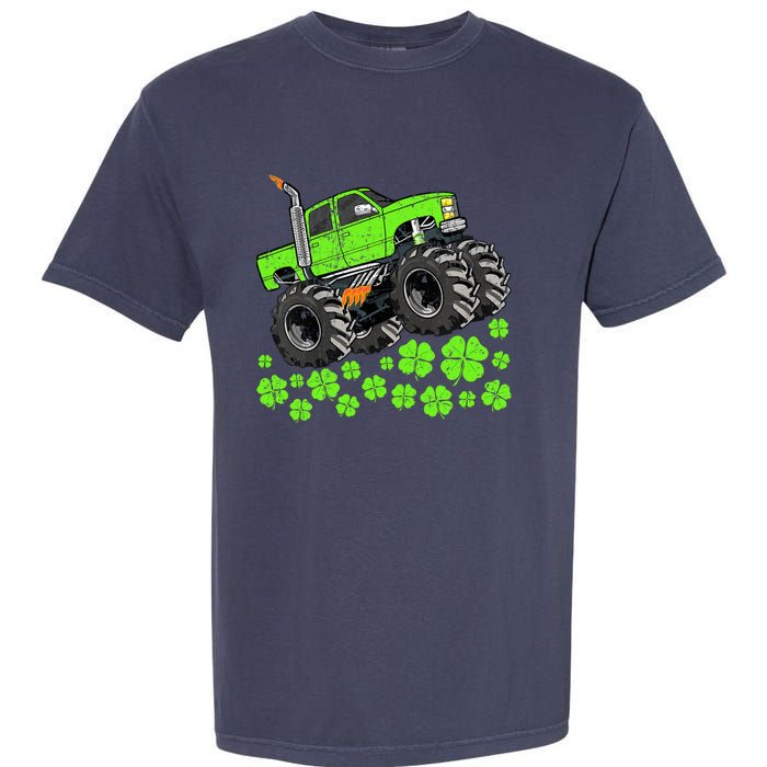 St Patricks Day Lucky Monster Truck Garment-Dyed Heavyweight T-Shirt