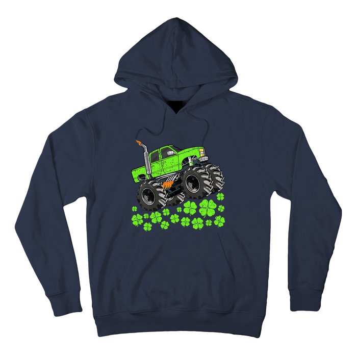 St Patricks Day Lucky Monster Truck Hoodie