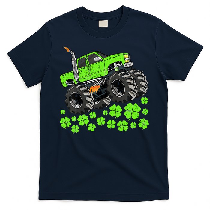 St Patricks Day Lucky Monster Truck T-Shirt