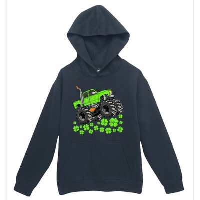 St Patricks Day Lucky Monster Truck Urban Pullover Hoodie