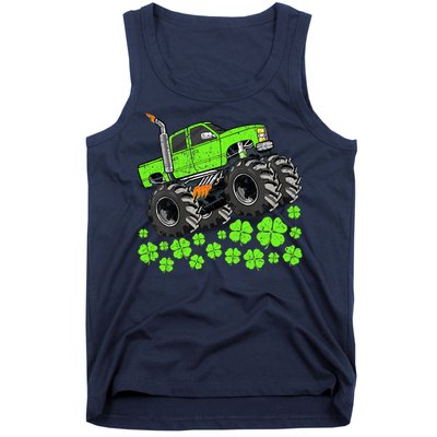 St Patricks Day Lucky Monster Truck Tank Top