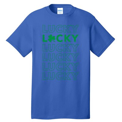 St Patricks Day Vintage Lucky Clover Shamrock Cute Gift Tall T-Shirt