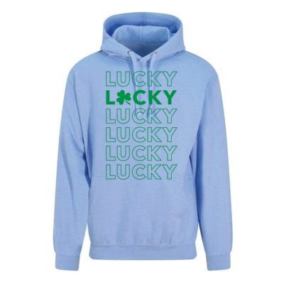 St Patricks Day Vintage Lucky Clover Shamrock Cute Gift Unisex Surf Hoodie