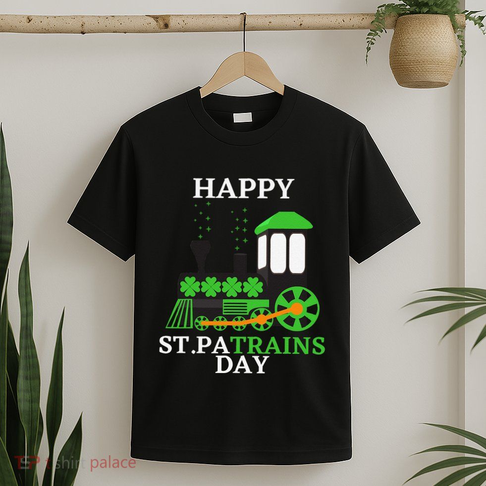 St Patricks Day For Shamrock Train Transportation T-Shirt