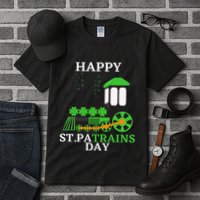 St Patricks Day For Shamrock Train Transportation Tall T-Shirt
