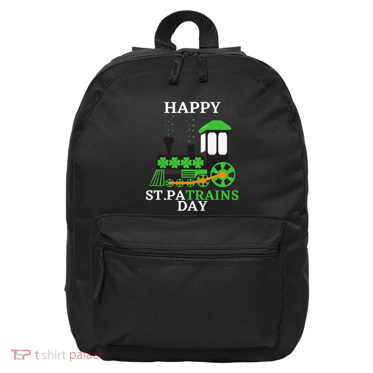 St Patricks Day For Shamrock Train Transportation 16 in Basic Backpack