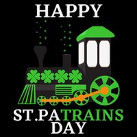 St Patricks Day For Shamrock Train Transportation Bag