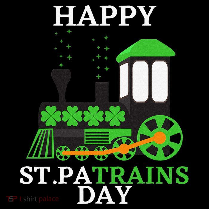 St Patricks Day For Shamrock Train Transportation Baby Bodysuit