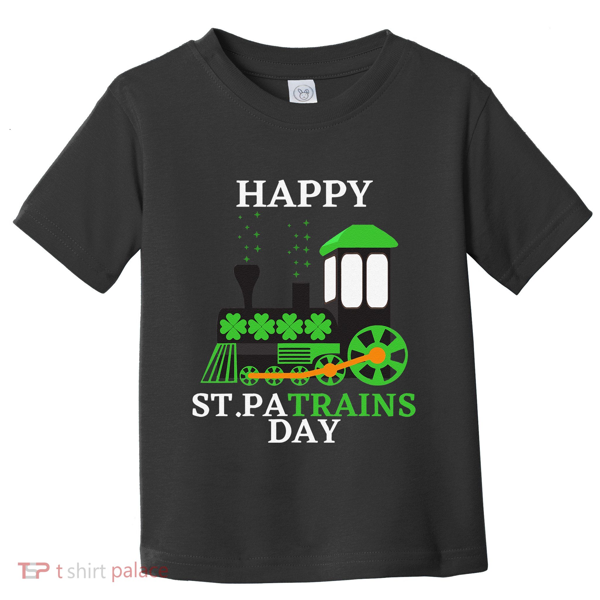 St Patricks Day For Shamrock Train Transportation Toddler T-Shirt
