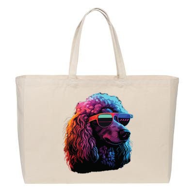 Standard Poodle Dogs Standard Poodles Cotton Canvas Jumbo Tote