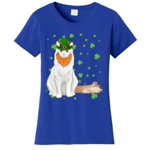 St Patricks Day Turkish Van Cat Shamrock Gift Women's T-Shirt