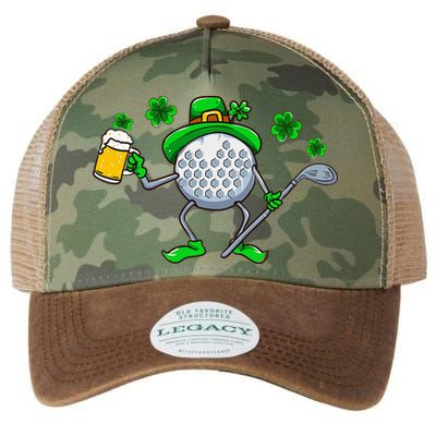St Patricks Day Golf Golfing Irish Golfer Beer Humor Legacy Tie Dye Trucker Hat