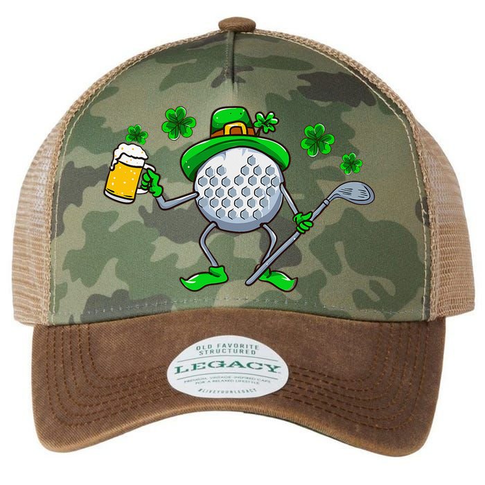 St Patricks Day Golf Golfing Irish Golfer Beer Humor Legacy Tie Dye Trucker Hat