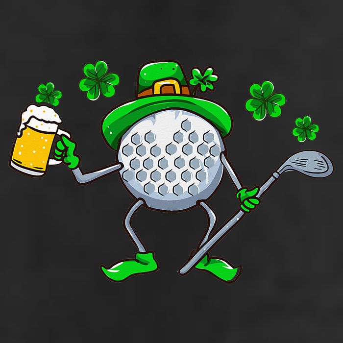 St Patricks Day Golf Golfing Irish Golfer Beer Humor Cool Comfort Performance Bucket Hat