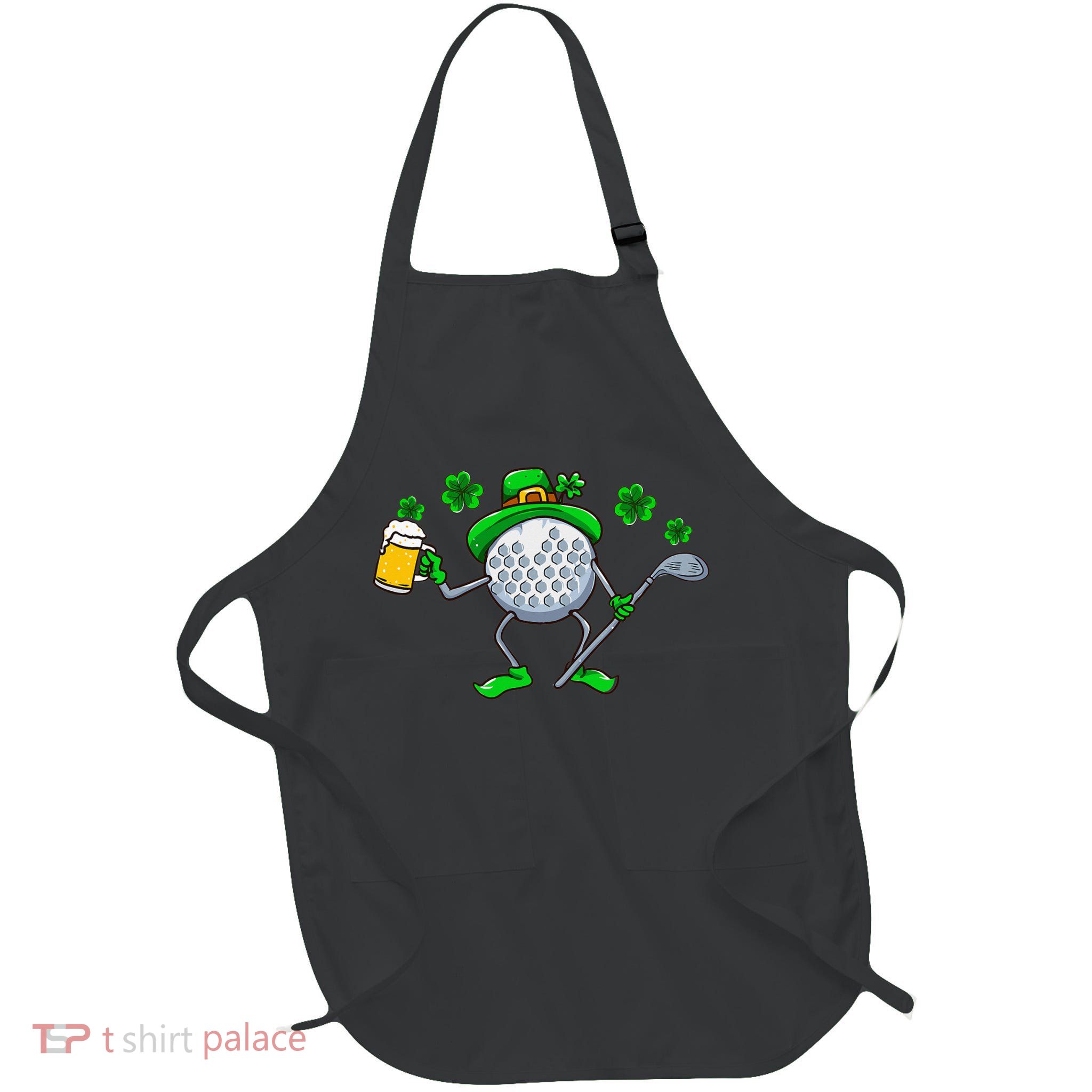St Patricks Day Golf Golfing Irish Golfer Beer Humor Apron