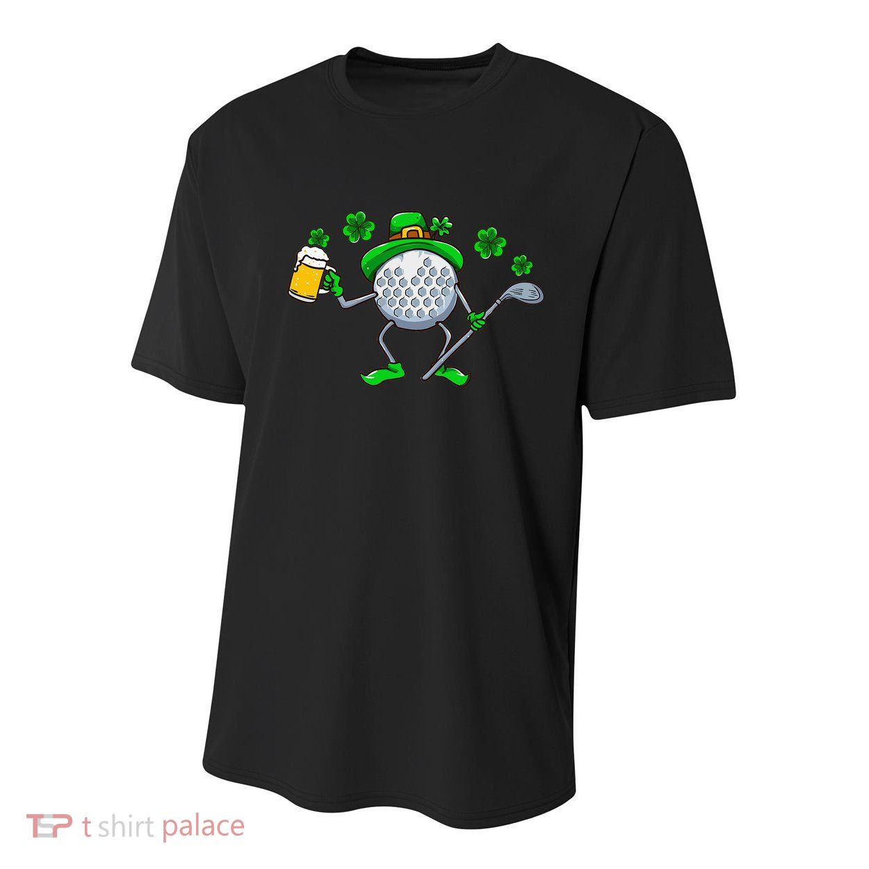 St Patricks Day Golf Golfing Irish Golfer Beer Humor Youth Performance Sprint T-Shirt