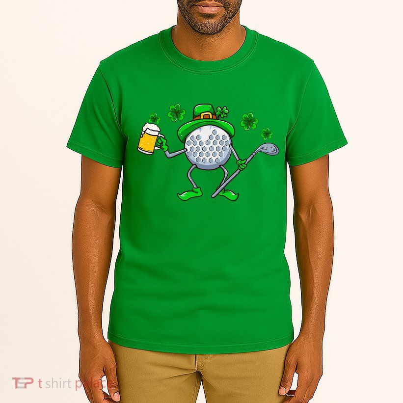 St Patricks Day Golf Golfing Irish Golfer Beer Humor Tall T-Shirt